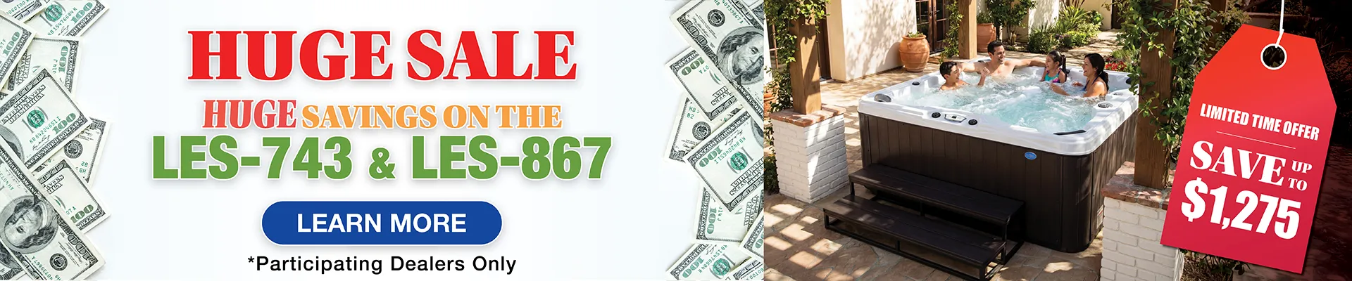 Calspas hot tub being used in a family setting - Margate